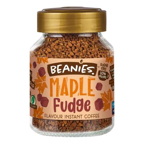 BEANIES Flavoured Instant Coffee Powder - MAPLE FUDGE Hot & Cold Coffee ...