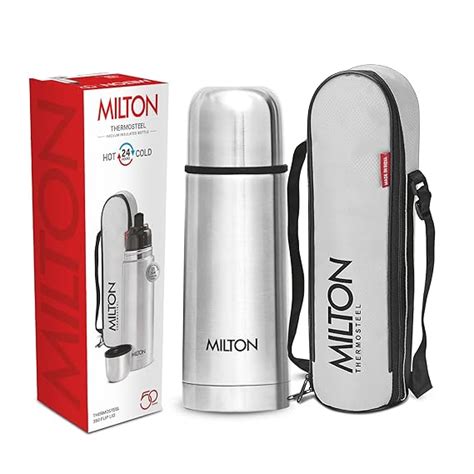Milton Flip Lid 350 Thermosteel Water Bottle 350 ml, 24 Hr Hot and Cold ...