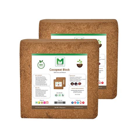 MyOwnGarden Cocopeat Block - Expand to Cocopeat Powder for Gardening ...