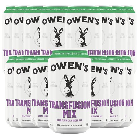 Owen’s Craft Mixers Transfusion Mix HandA with Premium Ingredients ...