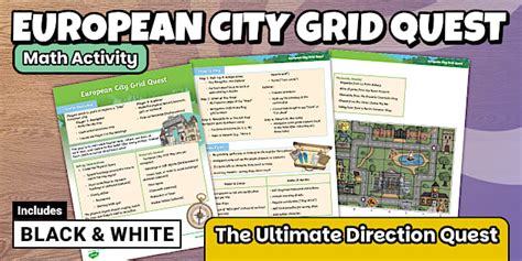 European City Grid Quest Math Activity
