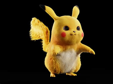 Pikachu - 3D Model | Ash's Cap - FlippedNormals