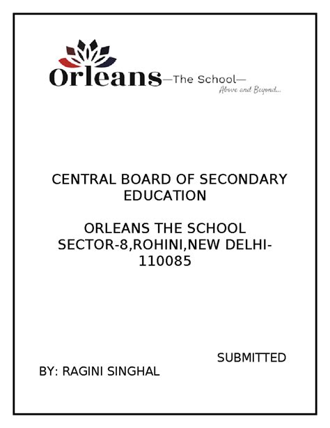 Python practical - CENTRAL BOARD OF SECONDARY EDUCATION ORLEANS THE ...