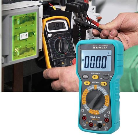 Buy SH-CHEN Digital Multimeter, HD80D 6000 Counts Volt Meter Manual ...