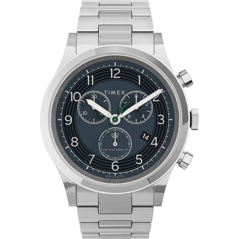 Timex Waterbury Traditional Chronograph 42mm Stainless Steel Bracelet ...