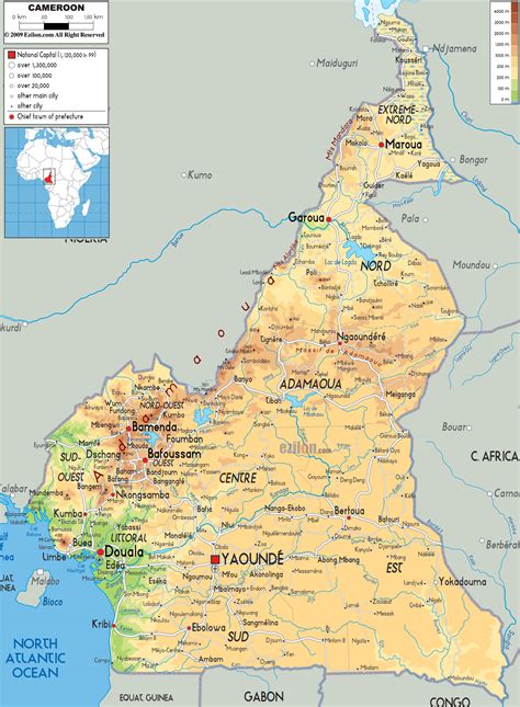 Map Of Africa Cameroon