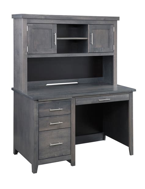 Flat Top Student Desk with Hutch | Geitgey's Amish Country Furnishings