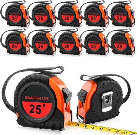 Amazon.com: Xuhal 12 Pieces 25 ft Tape Measures Bulk Retractable ...