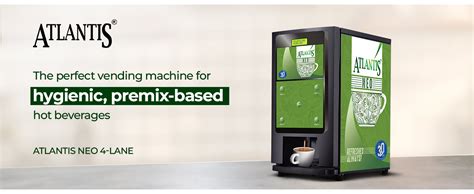 ATLANTIS Neo 4 Lane Premix Based Tea & Coffee Vending Machine | 3 ...
