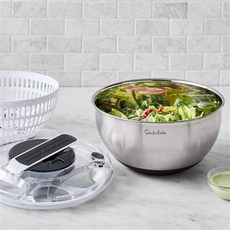 Sur La Table Stainless Steel Salad Spinner | Sur La Table