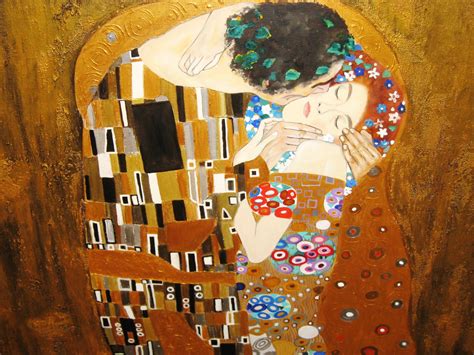Gustav Klimt The Kiss Original oil Painting Gustav Klimt oil | Etsy