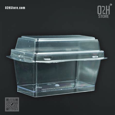 125ml Rectangle Mousse Container with Lid – O2H Store