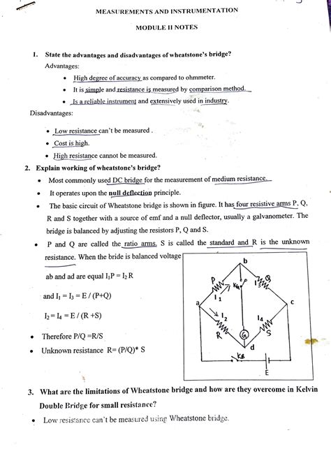 Measurements and Instrumentation (Module 2) - MEASUREMEN TS AN D IN ...