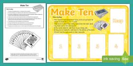 Four-in-a-Row Dice Addition Game - Classroom Resource