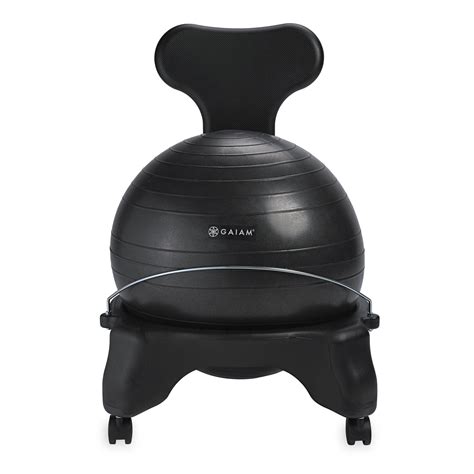 Amazon.com: Gaiam 610-6002RTL Balance Ball Chair - Classic Yoga Ball ...