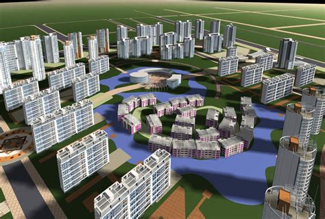 铁岭规划3dmax 模型下载-光辉城市