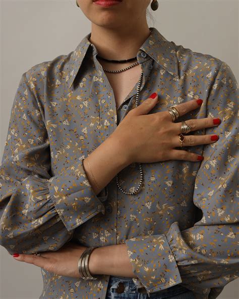 Chloe / Botanical Shirt | Witty Vintage