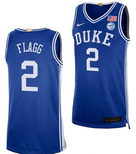 Cooper Flagg Jersey #2 Duke Blue Devils College Basketball Royal ...