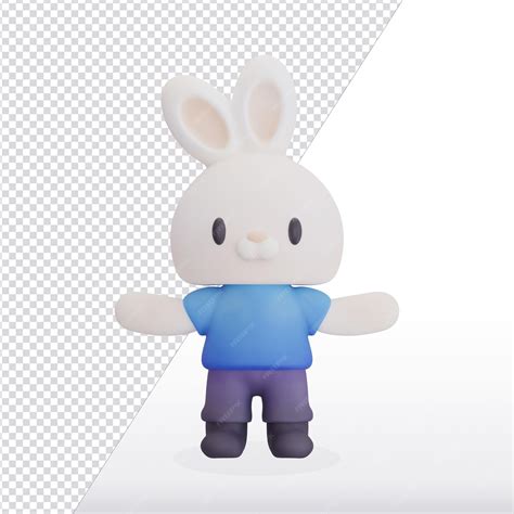 Bunny mascot 3d render | Premium PSD