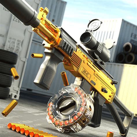 Electric Realistic Nerf Full Automatic Rifle Gun AK-74U