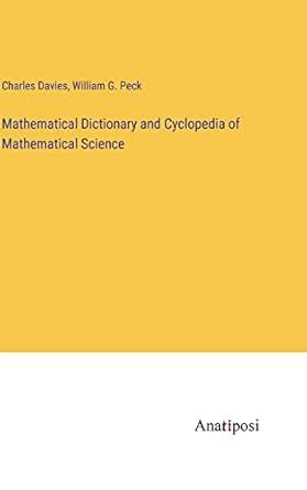 Buy Mathematical Dictionary and Cyclopedia of Mathematical Science Book ...