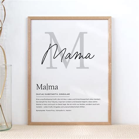 Poster - Mama: mit Definition | Jetzt Gestalten und Verschenken