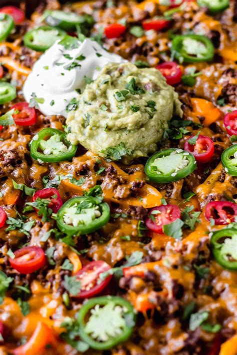 Loaded Bell Pepper Nachos - Delicious Little Bites
