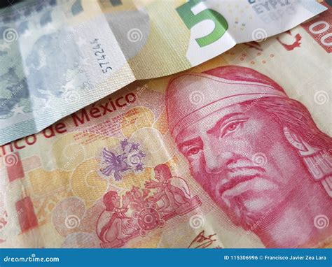 5 Euro Note and 100 Pesos of Mexico, Background and Texture Stock Photo - Image of international ...
