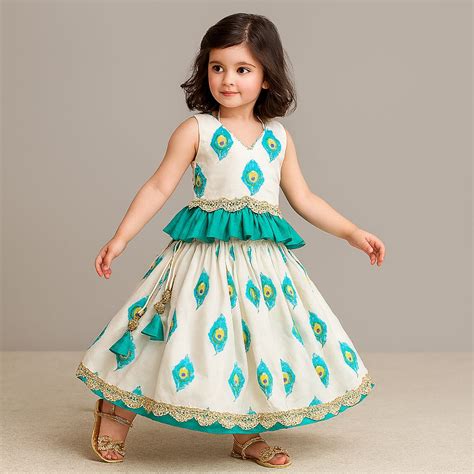 Pre Order: Mor Pankh Digital Print Top With Lehenga – Who Wore Whhat