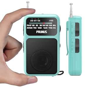 PRUNUS J-555 Pocket Radio FM MW AM Built-in Battery&AA Batteries ...