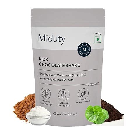 Miduty Kids Chocolate Shake, Kids Chocolate Powder, Immunity Booster ...