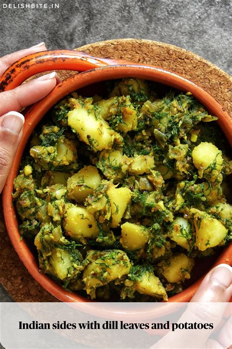Shepu-Batata Bhaji | Indian side dish with dill leaves & potatoes ...