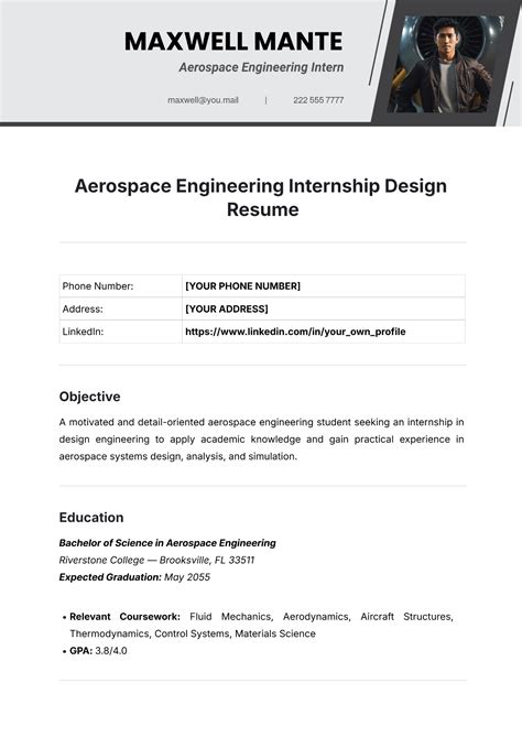 Sample Engineering Internship Free Engineering Internship Resume