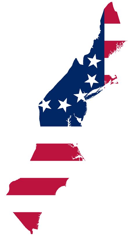 Flagmap of the 13 colonies of the United States by popup345 on DeviantArt
