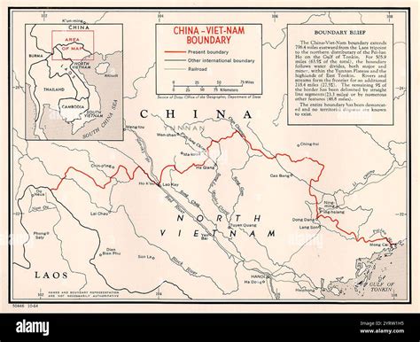 China vietnam border map hi-res stock photography and images - Alamy