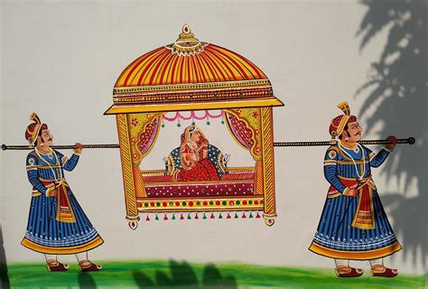 Marriage procession | Mughal art paintings, Fabric canvas art, Buddha ...