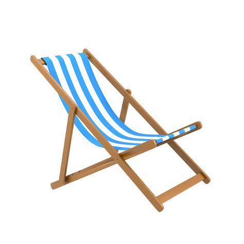 Isolated Beach Chair 3d Illustration 10974176 PNG