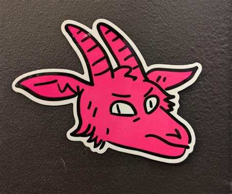 Sprocket Goat Head Sticker – Silver Sprocket