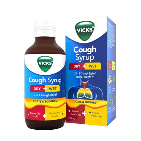 Buy Vicks Cough Syrup, 100ml Bottle - Fast Relief for Dry & Chesty ...