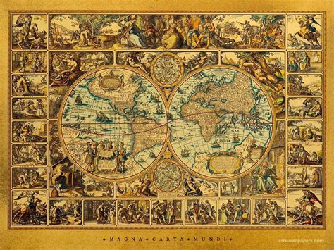 Antique World Map 的图像结果