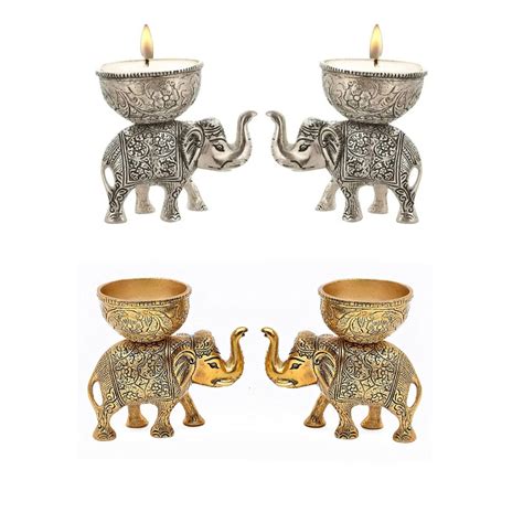 Buy Rustik Craft German Elephant Bowl with Intricate Carving, Dry Fruit ...