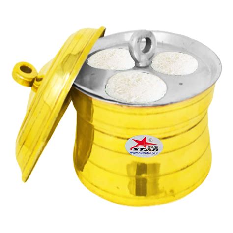 Brass Idli Cooker, Brass Idli Steamer, Cooker with Tin Coated/Khalai I ...