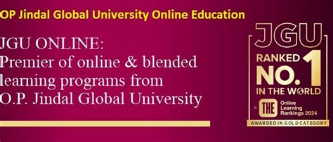 OP Jindal Global University Online Education Sonipat