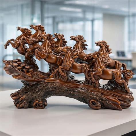 Buy UAG Exports 19 Inch 7 Running Horses Statue Resin Vastu & Feng Shui ...