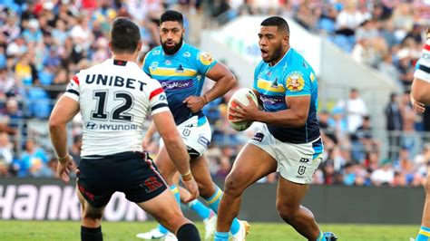 NRL Origin prop Moeaki Fotuaika re-signs with Gold Coast Titans long ...