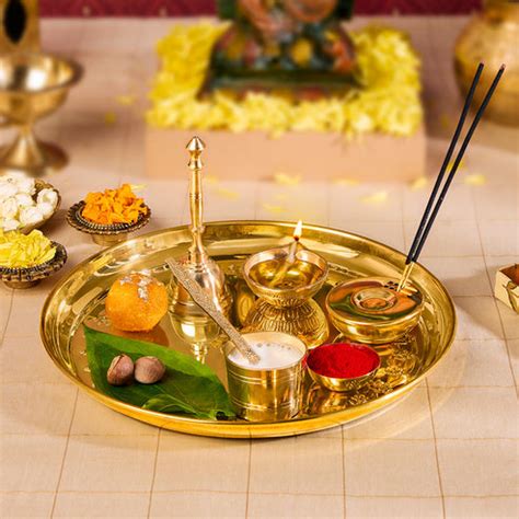 Borosil Puja Thali 7 pc set + samagri at Best Price Online in India ...