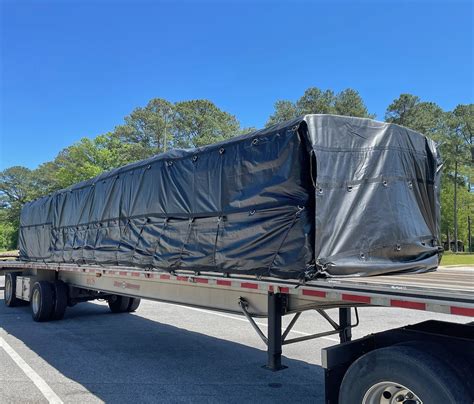 Lightweight Lumber Tarp 24' x 27' - 8' Drop Flatbed Tarp Ripstop (87 lb ...