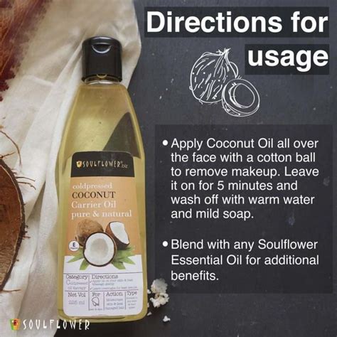 Buy SOULFLOWER COLDPRESSED COCONUT CARRIER OIL 225ML Online & Get Upto ...