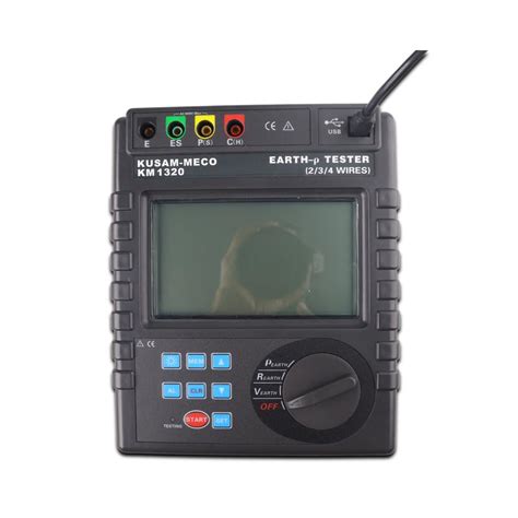 KUSAM-MECO Earth Resistance Soil Resistivity Tester 2/3 / 4 Wire KM ...