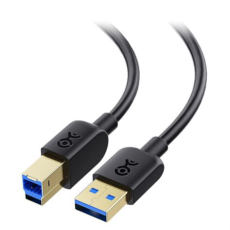 Cable Matters SuperSpeed USB 3.0 Type A to B Cable in Black 10 Feet ...